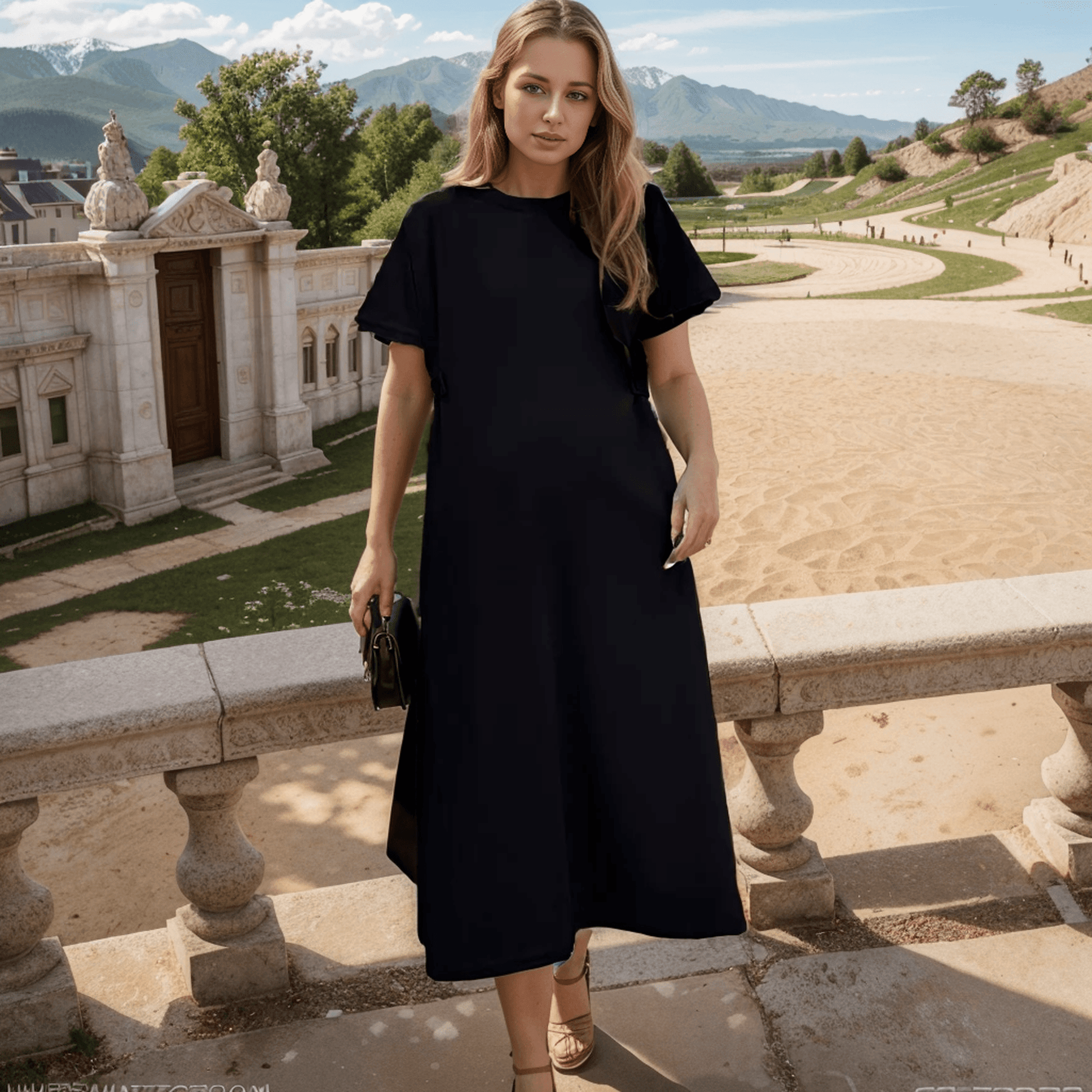 Vestido Despojado Alice™ em Algodão Soft / Caimento Soltinho e Conforto para o seu Dia a Dia!