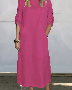 Vestido Casual Susan | Linho Puro - (Soltinho)